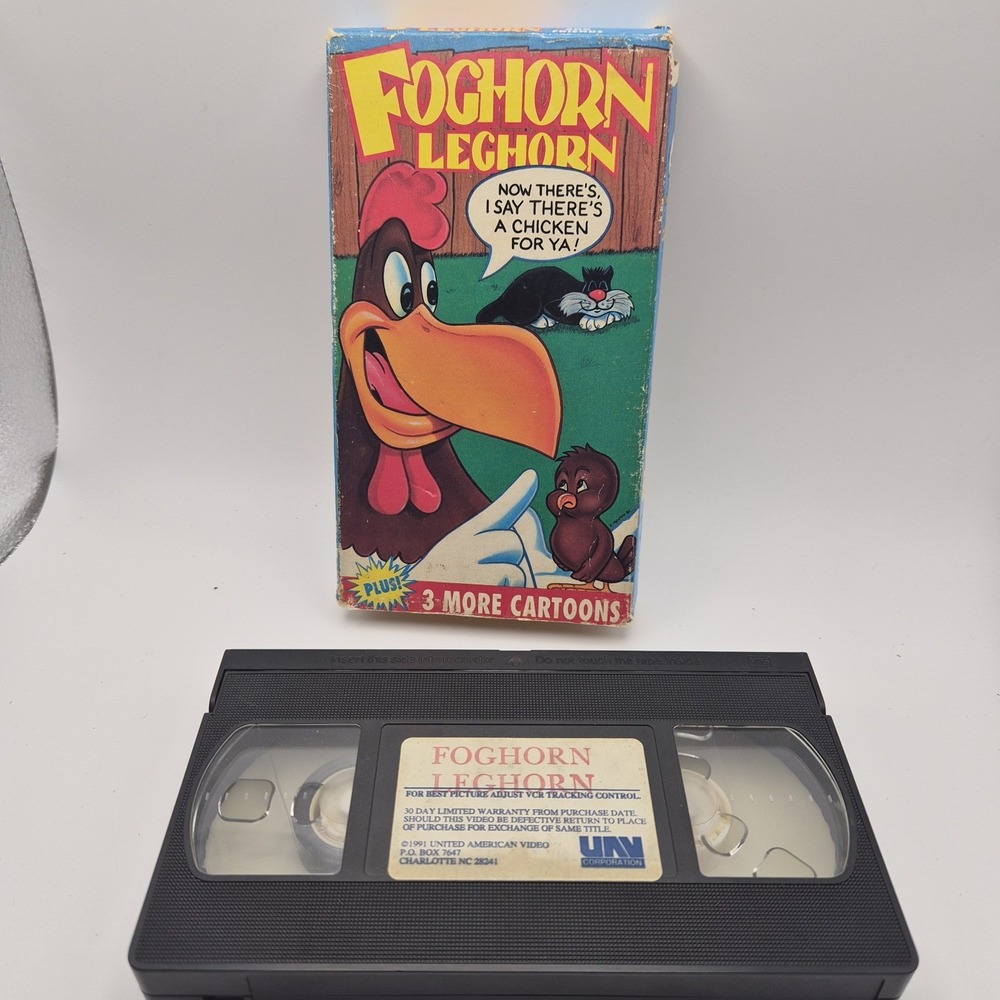 Vintage 1991 Foghorn Leghorn and Friends VHS United American Video Cartoons